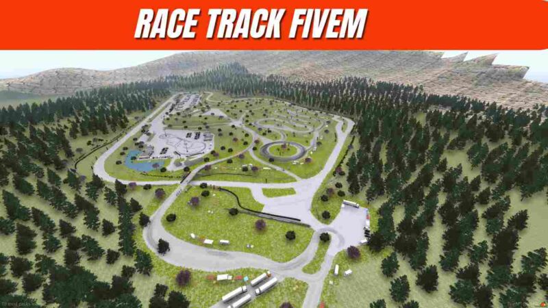 Race Track FiveM featuring detailed track layout and realistic design for thrilling roleplay races.