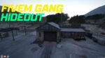 FiveM Gang Hideout MLO interior with secret entrances and graffiti decor