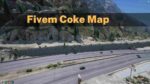 FiveM Coke Map showing a detailed layout of a virtual location featuring Coca-Cola branding.