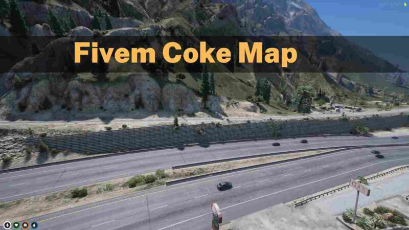 FiveM Coke Map showing a detailed layout of a virtual location featuring Coca-Cola branding.