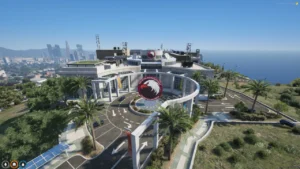 FiveM Nexus Police Department MLO with modern building, custom interior, and jail cells