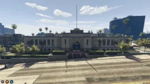 FiveM City Hall MLO with grand architecture and government-style front entrance