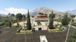 FiveM Daddy Tobacco Company MLO with factory entrance, industrial layout, and mountain scenery