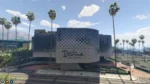 FiveM Diamond Casino MLO showing a premium entertainment venue with sleek modern facade, palm trees, and glamorous roleplay potential for casino-based activities