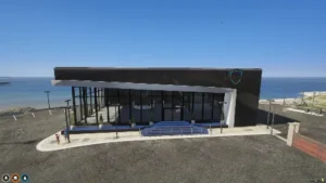 FiveM Luxury Car Dealership MLO with glass showroom and sleek modern architecture