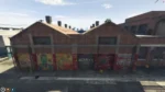 FiveM Mechanic Custom MLO with brick garage exterior and graffiti artwork