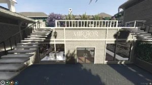 FiveM Mirror Restaurant MLO with rooftop dining and stylish interior
