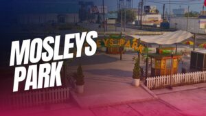 FiveM Mosleys Park MLO with community green space and decorative entrance
