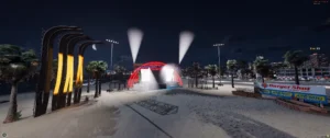 FiveM Summer Festival MLO with night beach concert stage and lighting