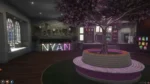 FiveM UwU Cat Cafe MLO with cherry blossom centerpiece and neon-lit counter