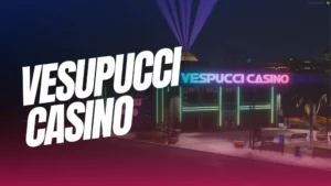 FiveM Vespucci Casino MLO with neon lights and immersive gambling interior