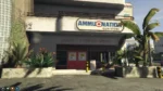 FiveM Vinewood Ammu-Nation MLO urban gun store entrance with signage