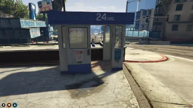 FiveM Small Parking MLO with entry booth and curbside placement